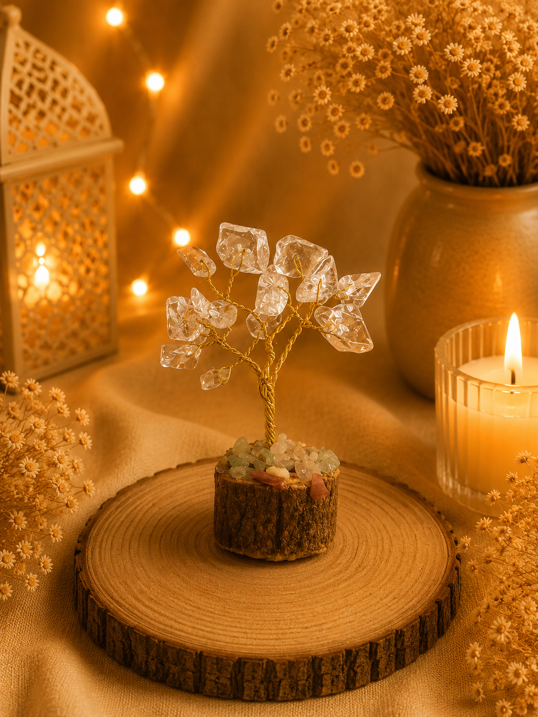 Clear quartz tree mini ( 10 to 20 chips)