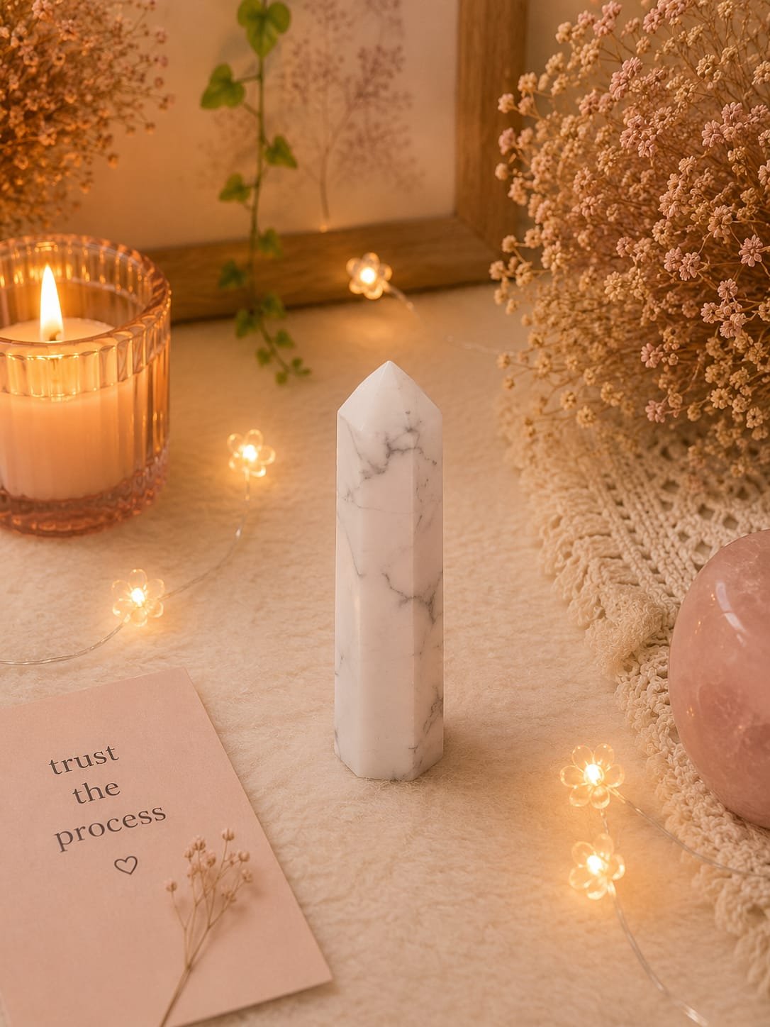 howlite pencil (1 to 2 inch approx)