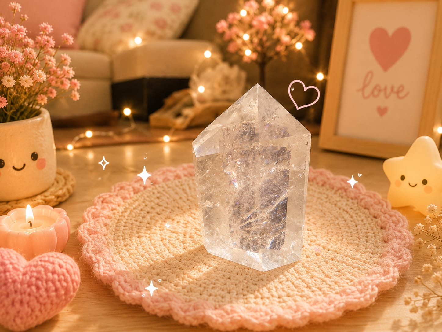 clear quartz point