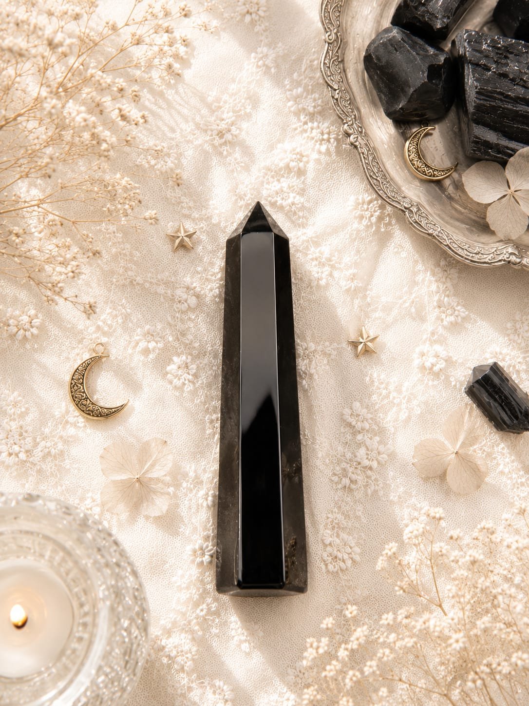 Black obsidian pencil