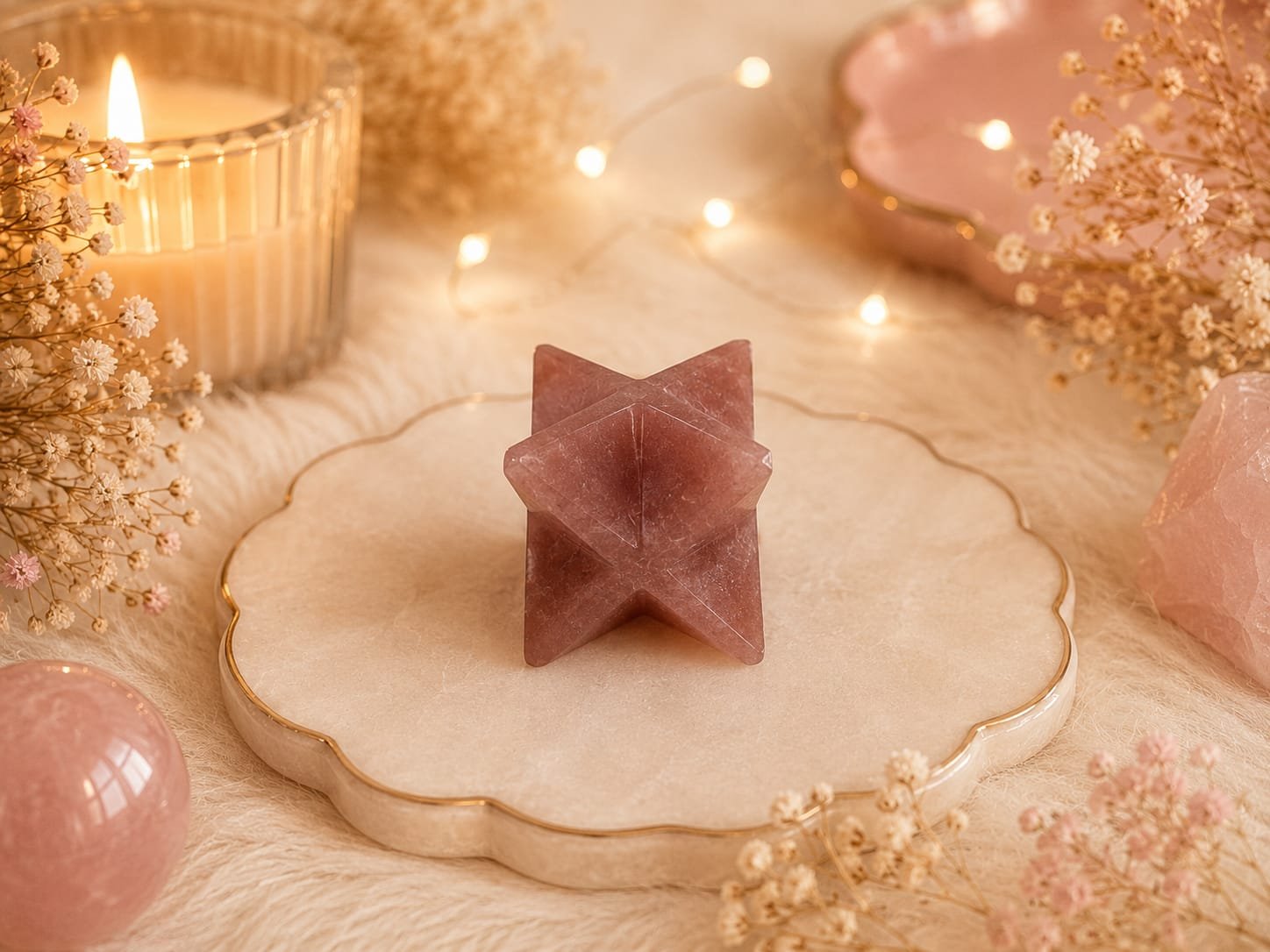 Red Carnelian Merkaba (Approx. 1 Inch)