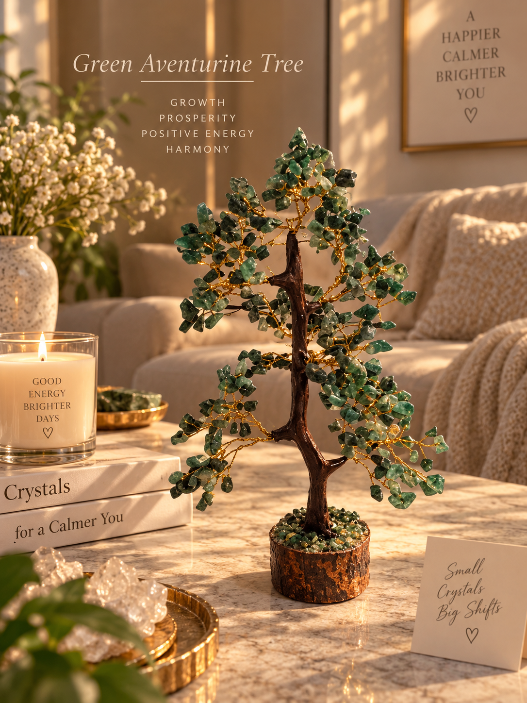 Green Aventurine tree (250 beads)