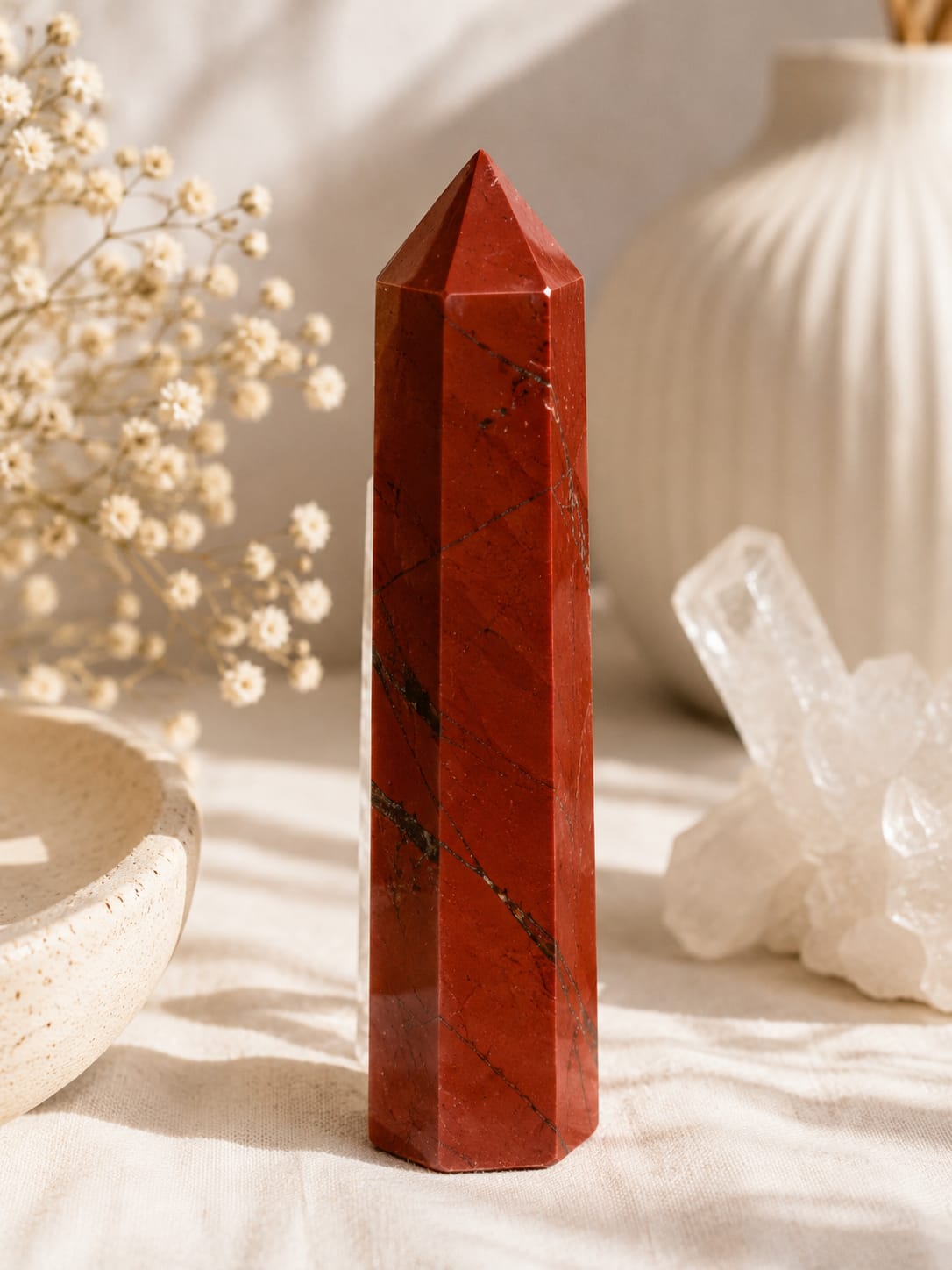 Red jasper pencil (approx 3 to 4inch)