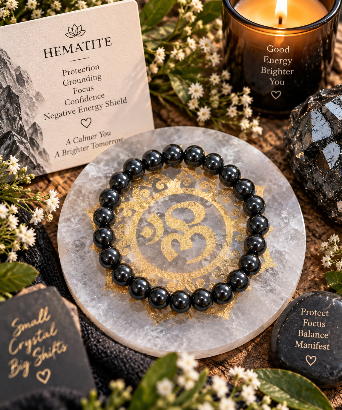 Hematite bracelet (8mm)