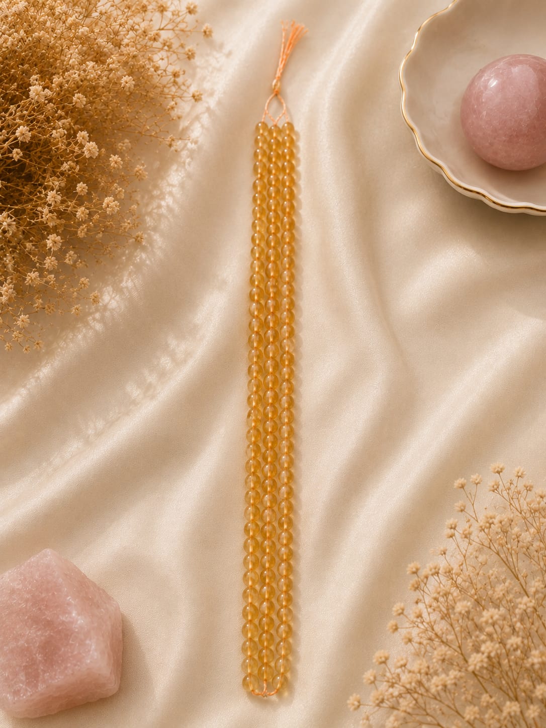 Natural citrine beads 8mm(approx. 45 to 50 beads)