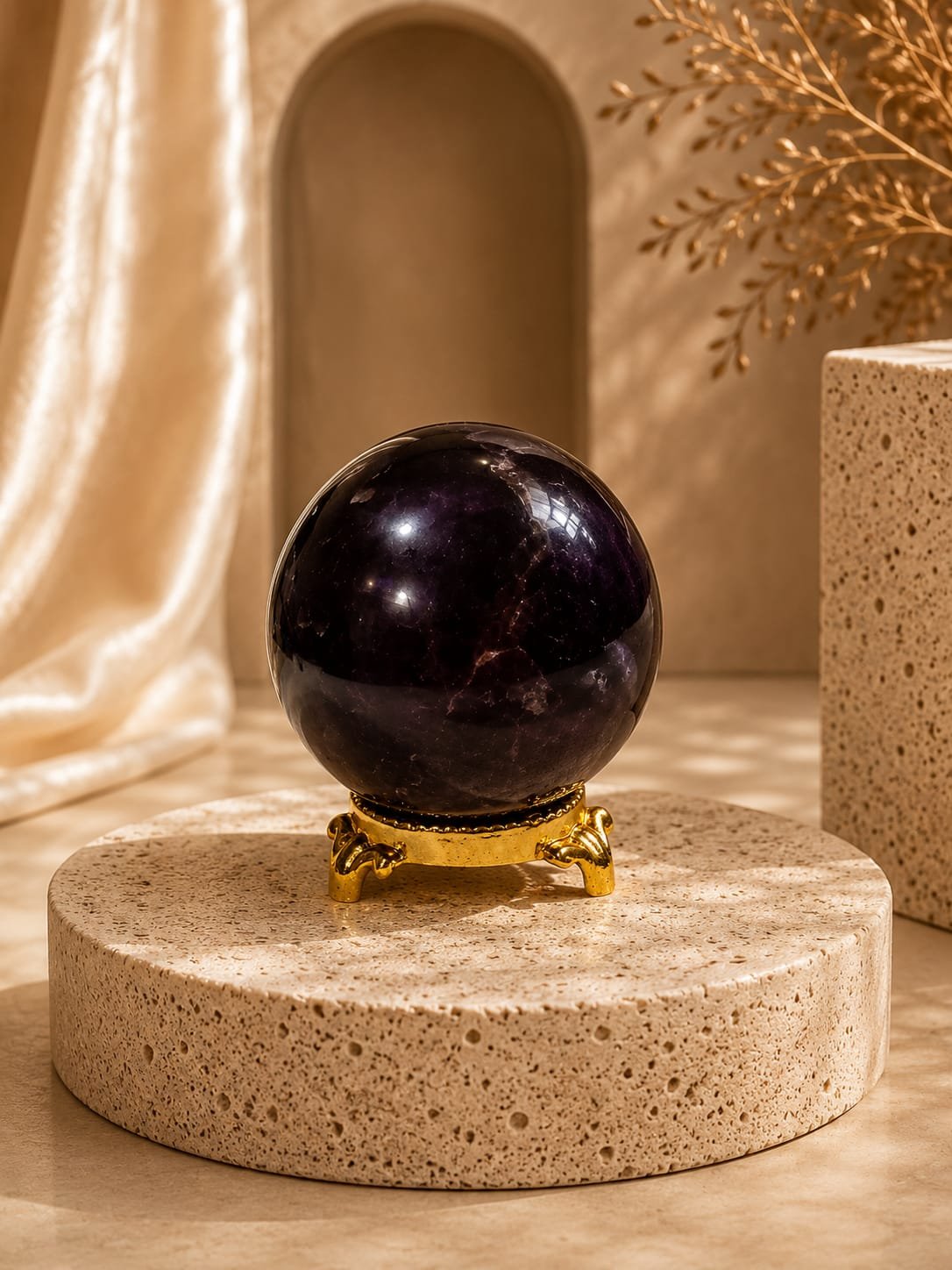 Garnet sphere (approx 50 gm )