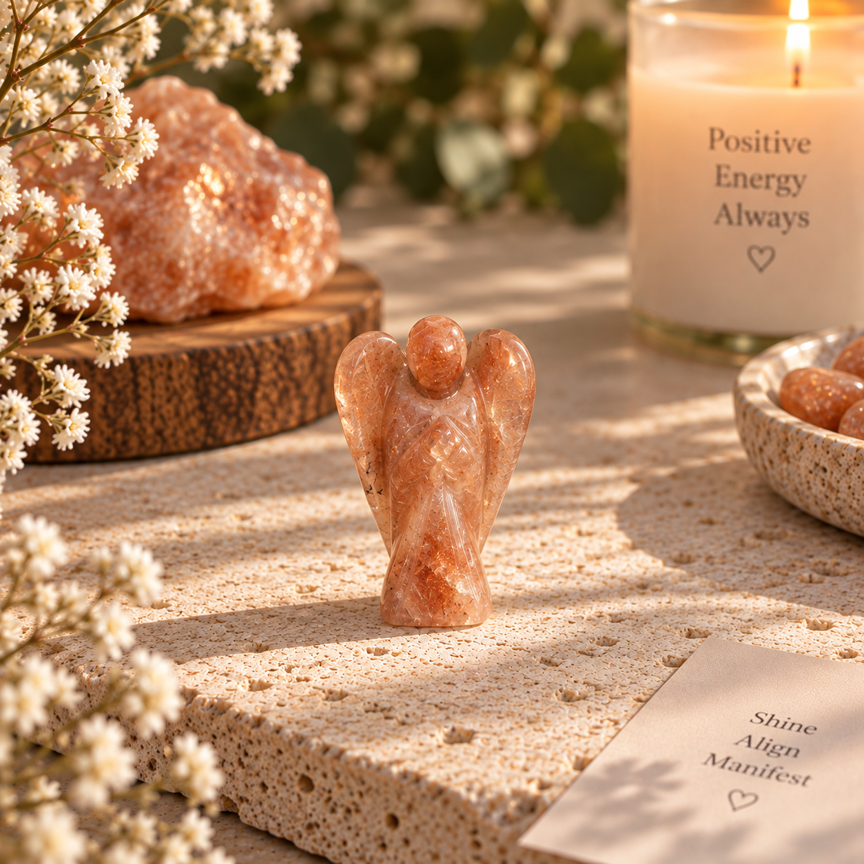 Sunstone angel 1 inch