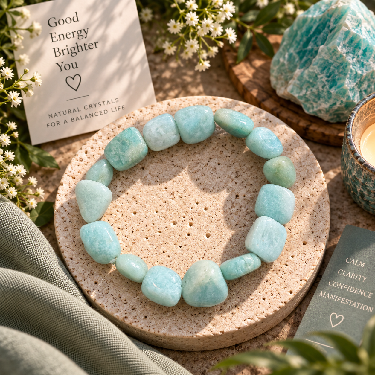 Amazonite tumble bracelet