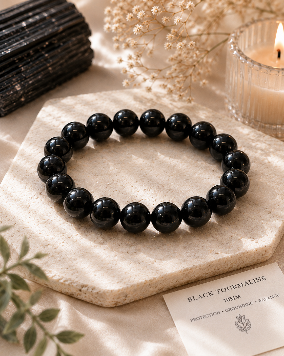 Black obsidian bracelet